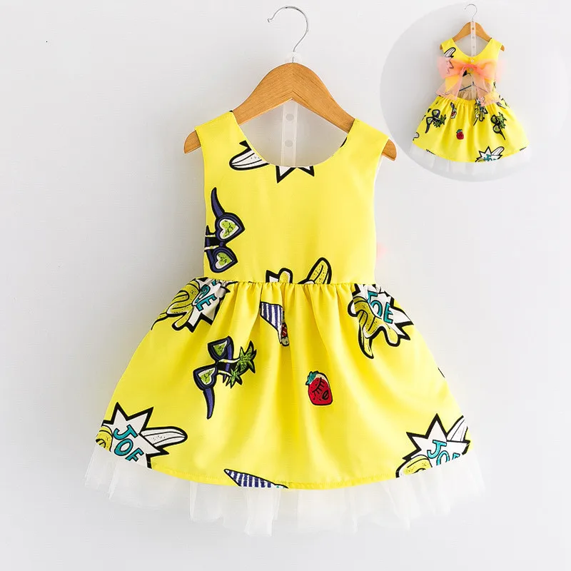 Летнее платье для девочек детское принцессы свадебвечерние маленьких модные