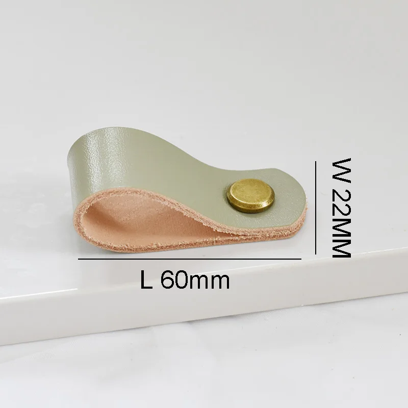 

Цветная кожаная ручка в скандинавском стиле, мебельная ручка для шкафа, ящика, раздвижные дверные ручки, детская комната, кухонный шкаф, серые ручки