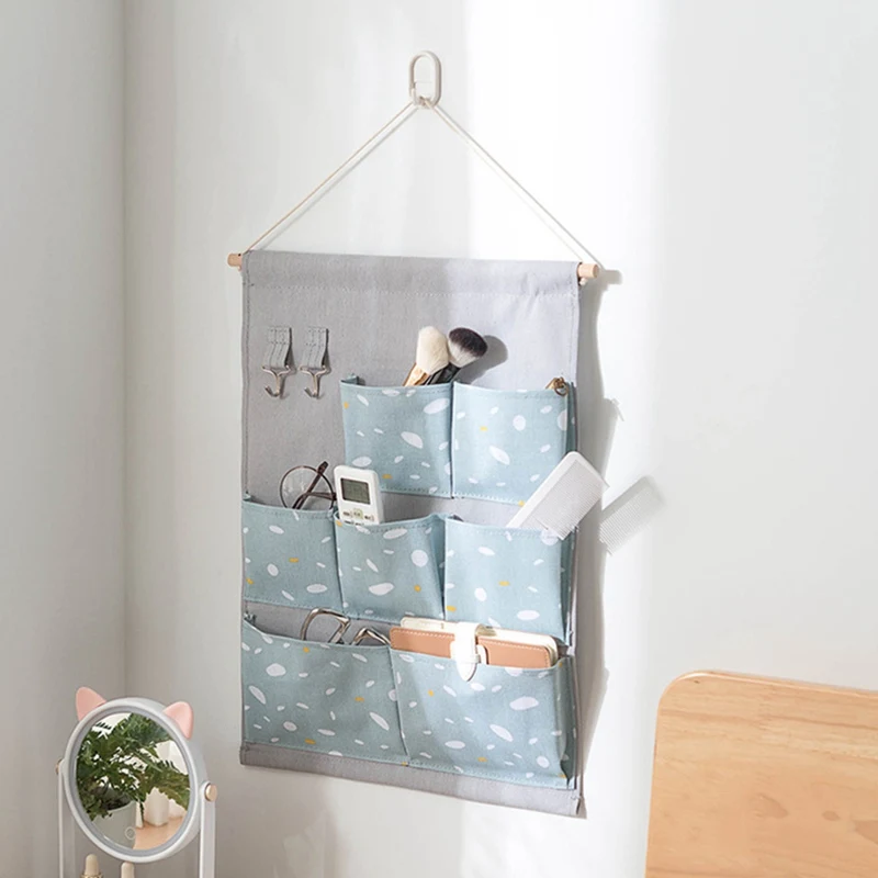 Сумка для хранения детских игрушек с 7 карманами вместительная подвесная сумка