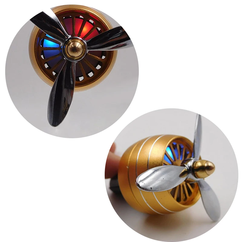 1pcs mini Car Air Freshener Smell LED Conditioning Vent Outlet Alloy Perfume Clip Fresh Aromatherapy Fragrance | Автомобили и