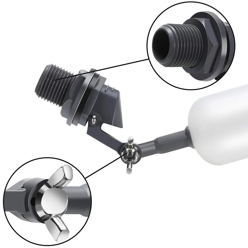 

Float Ball Valve, 1/2 Inch Ball Valve, Adjustable Ball Valve, Used in Ponds, Livestock Ponds, Aquariums (Pack of 6)