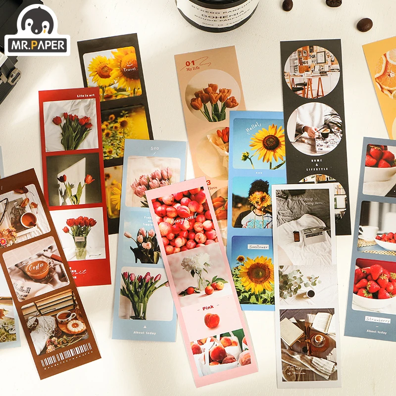 Mr.paper 4 Design 3Pcs Easy Life наклейка для ноутбука Ins натуральный Скрапбукинг планировщик