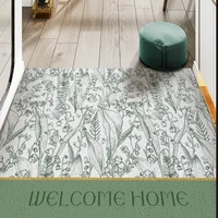 green home door mat carpet living room mat kitchen mat bath mat custom can be cut mat carpet entrance door mat pvc anti slip mat