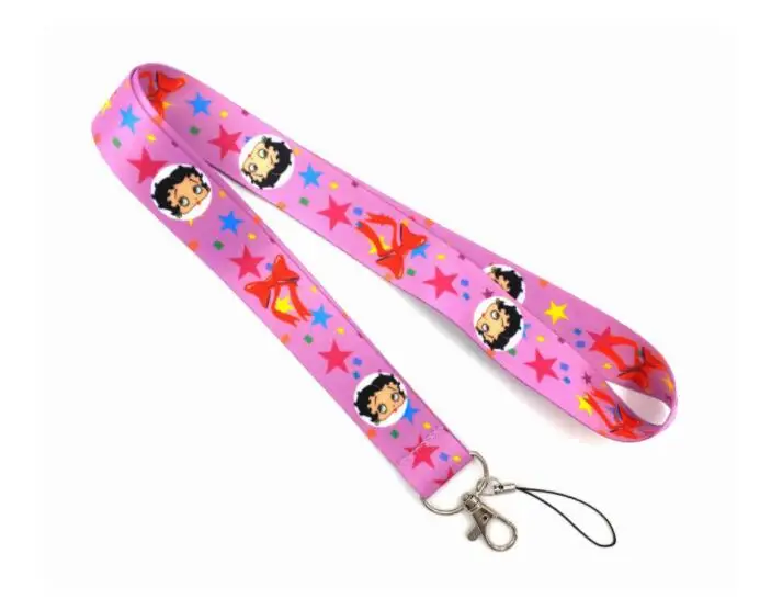 

Hot Sale! Betty girl Lanyard Neck Strap Card Bus ID Holders With Key Chain