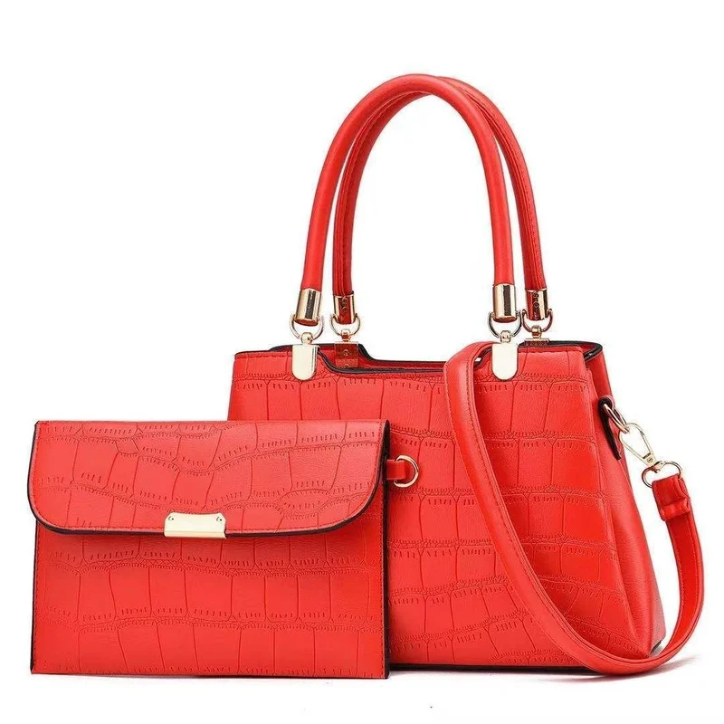 

High Quality Purses and Handbag 2021 Women New Fashion One-shoulder Messenger Bag Crocodile Pattern Large-capacity Composite Bag