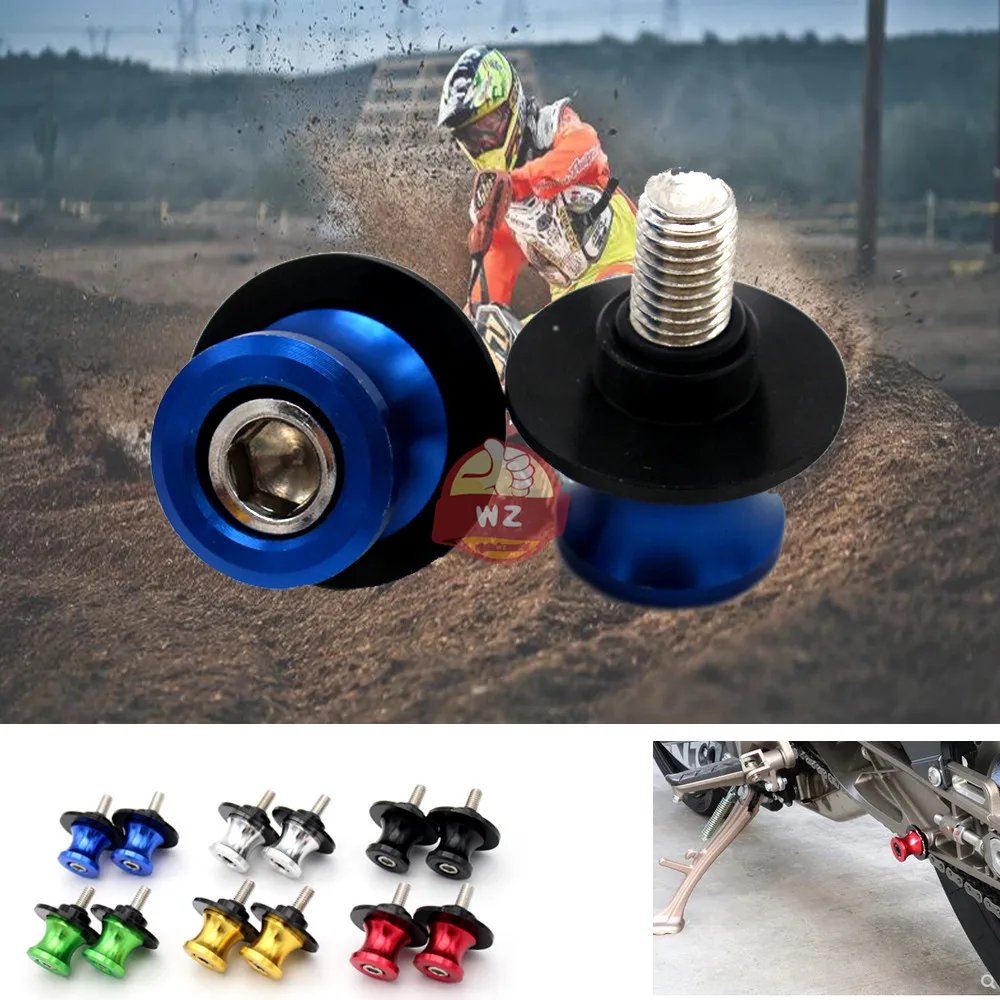 

Motorcycle Accessories For Suzuki GSX-R GSXR600 750 1000 GSX600R CNC Aluminum M8 Rear Swing Arm Bolt Spool Sliding Bracket Screw