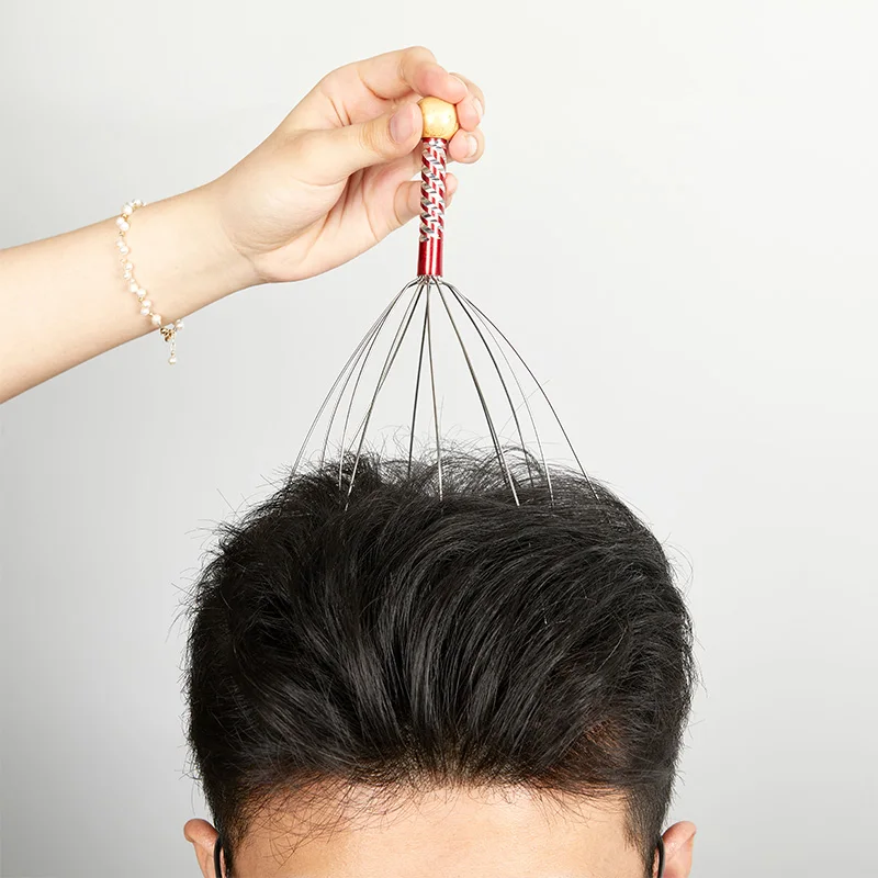 Головками массажирует голову мульти Осьминог Когти для улучшения циркуляции