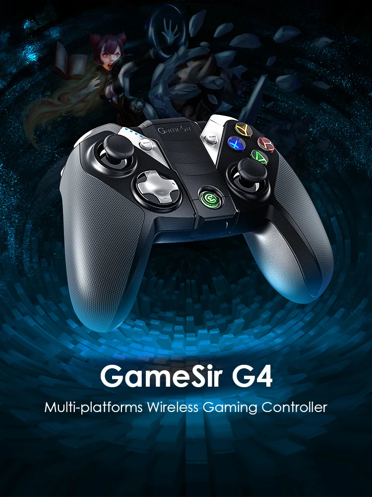 GameSir G4 Bluetooth USB проводной контроллер для Android смартфон ТВ коробка планшет VR игры, для Windows PC( из CN, US, ES