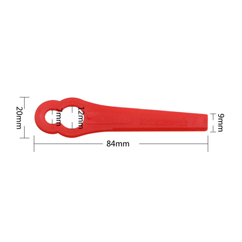 100 шт. красные сменные пластиковые лопасти кулоны резак для Florabest беспроводной