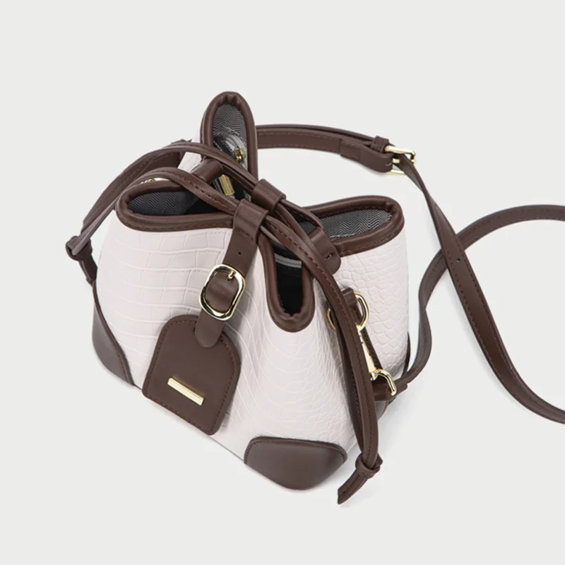 

Contrast Color Diagonal Shoulder Bucket Bag for Women 2020 New Fashion Casual Crossbody Bag Ladies Purses and Handbags Channels