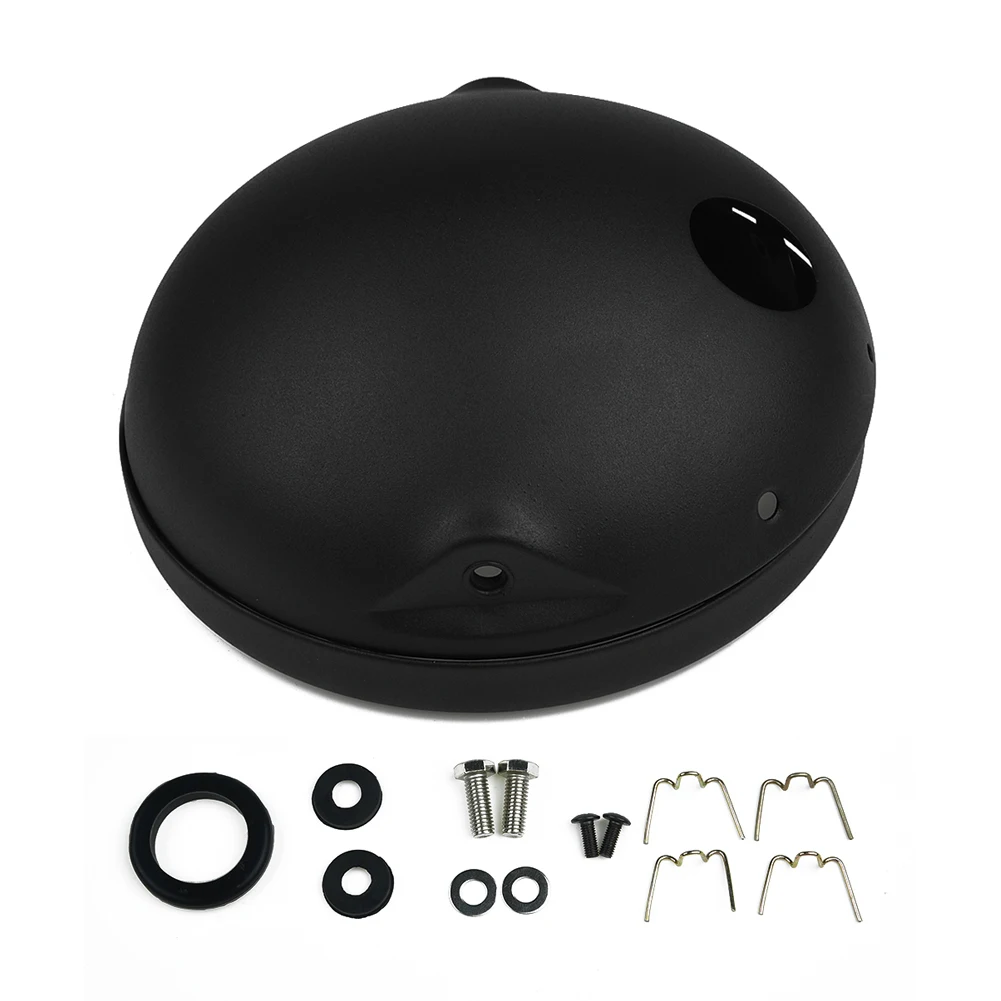 7 дюймовый стальной матовый черный светодиодный чехол для маяка мотоцикла фары