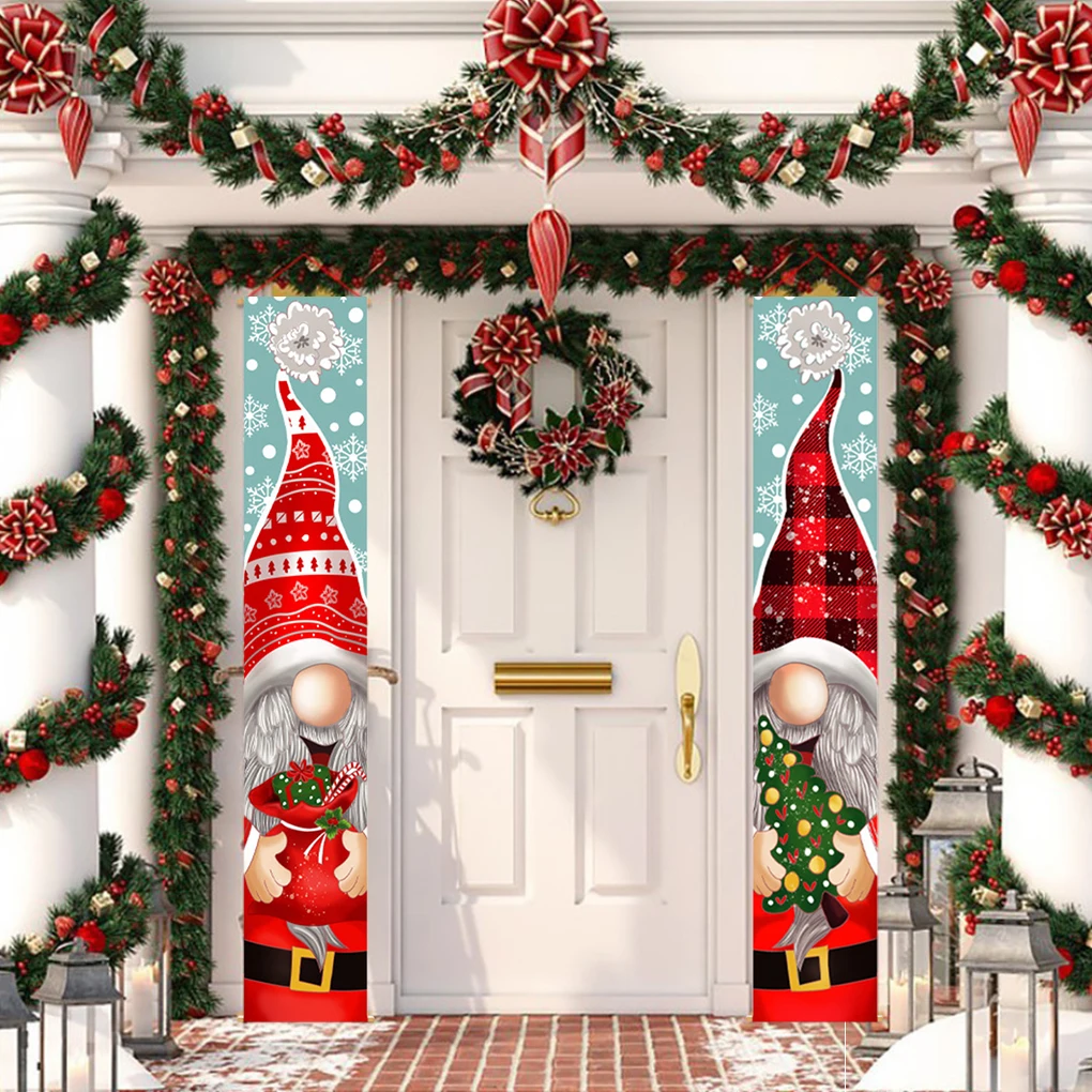 

Счастливого Рождества, баннер, рождественские украшения для домашвечерние, дома, двери, крыльца, подвесные флаги, новый год 2022, Рождество