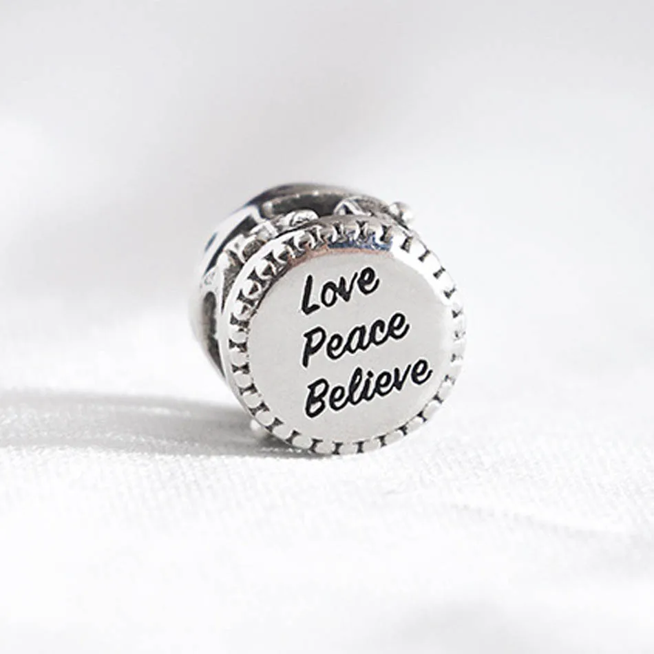 Аутентичные S925 DIY Ювелирные изделия Рождественская карусель Шарм Подходит Для