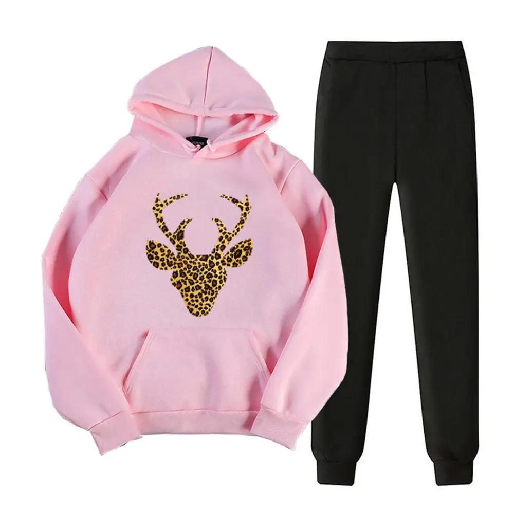 Женский Повседневный Спортивный костюм из 2 предметов толстовка с длинными