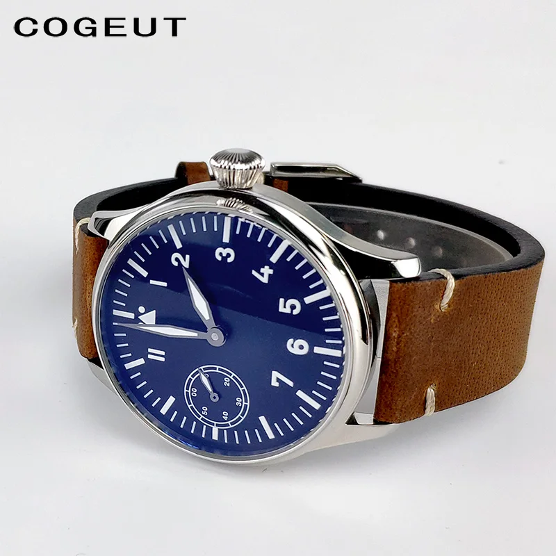 Мужские механические часы pilot Seagull st3600 6497 сапфировые Corgeut винтажные военные наручные часы 17 драгоценностей ручной работы 44 мм