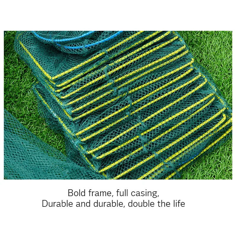 3 7 м усиленная рыболовная сеть клетка для креветок ловушка портативная складная