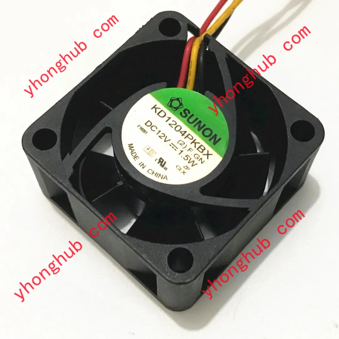 3-проводной Вентилятор охлаждения сервера SUNON KD1204PKBX (2).F.GN DC 12 В 1,5 Вт 40x40x20 мм