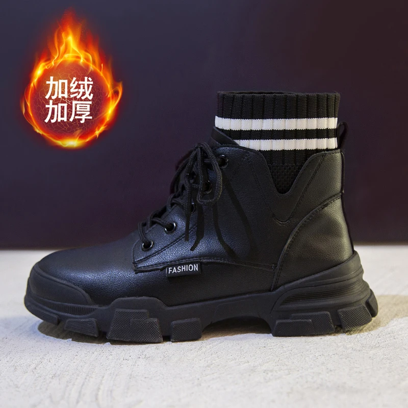 Женские ботинки женская обувь Новинка осени 2020 британские короткие из