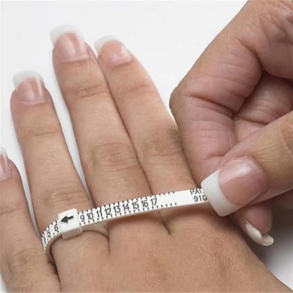 Ring Sizer Measure Finger Gauge Sizing Tool For Wedding Rings UK Size US Measurements |