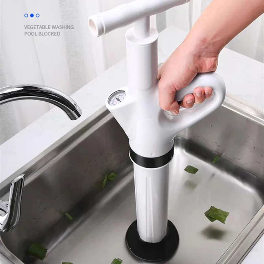 

Portable High Pressure Toilet Plunger Manual Sink Plunger Dredge Pump