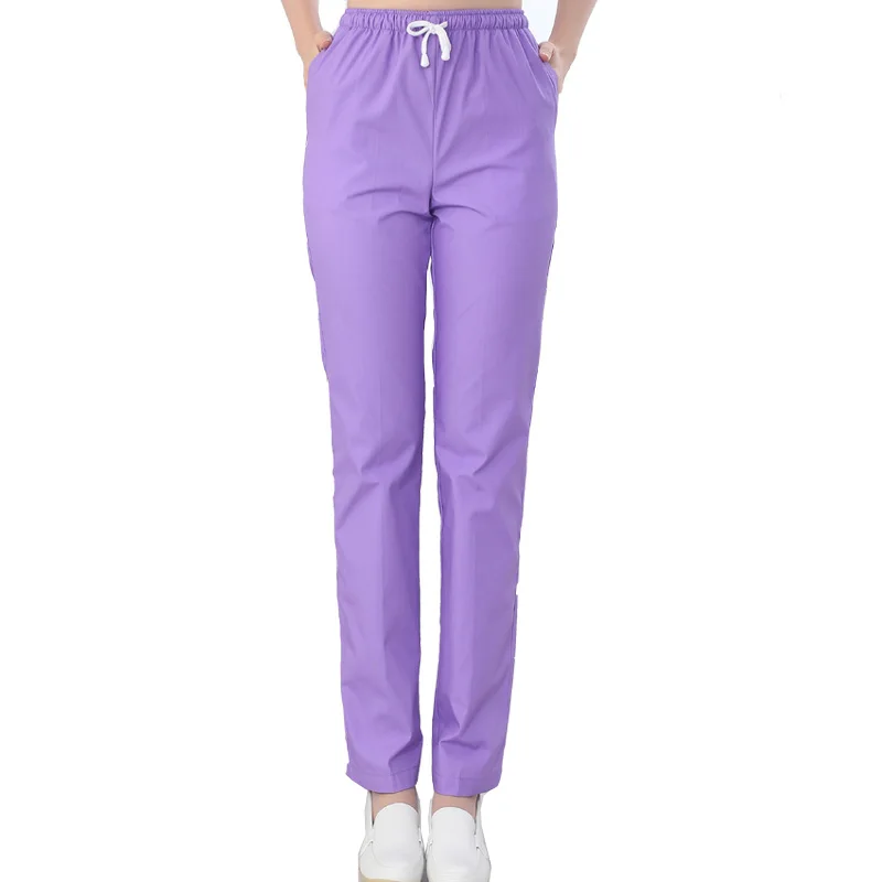 pants Новые больничные рабочие брюки для кормления стоматологические медицинские брюки санитара униформа для доктора нижняя часть хлопок больше карманов спа кормящих брюки санитара - Цвет: pants