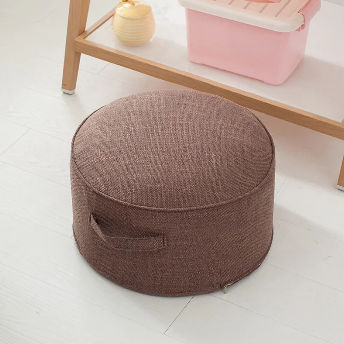 Round Floor Seat Cotton Linen Cushion Meditation Mat Removable Washable Cushion TT-best