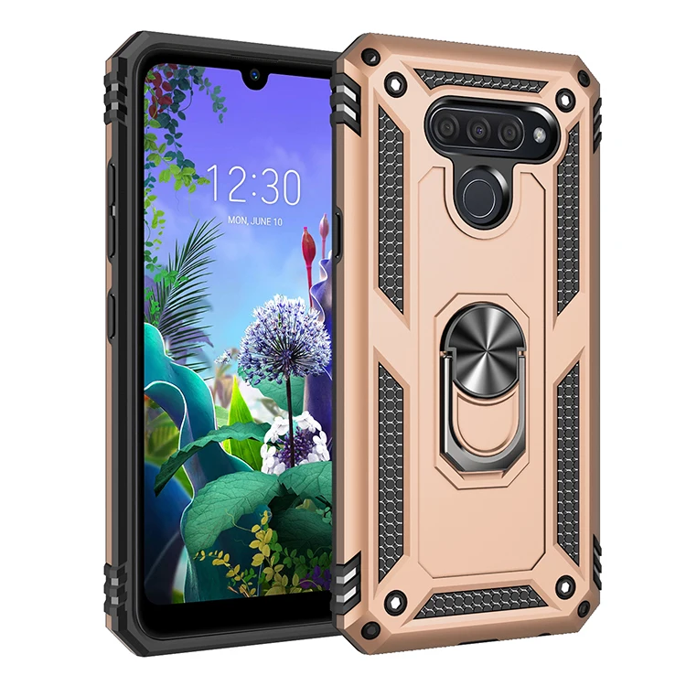 

Shockproof Armor Phone Case For LG Stylo 5 K40 K12 X4 K50 Q60 K10 Aristo 4 3 K30 Plus 2019 2018 Ring Stand Anti-fall Back Cover
