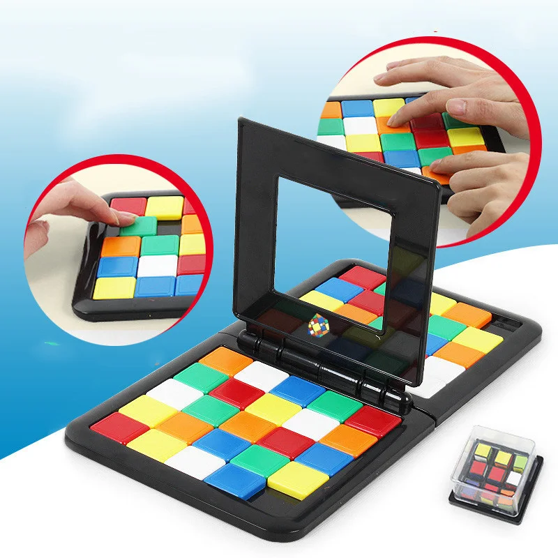 Новая настольная игра 3D головоломка куб wtih доска 48 шт. красочные блоки Дети