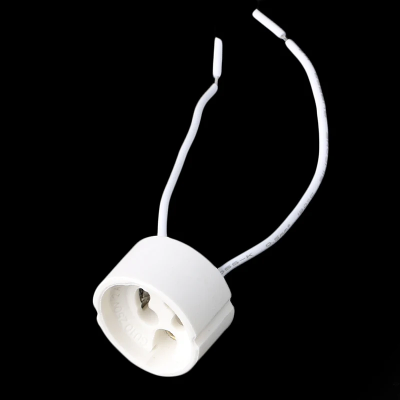 

YYSD GU10 Socket LED Bulb Halogen Lamp Holder Base Ceramic Wire Connector