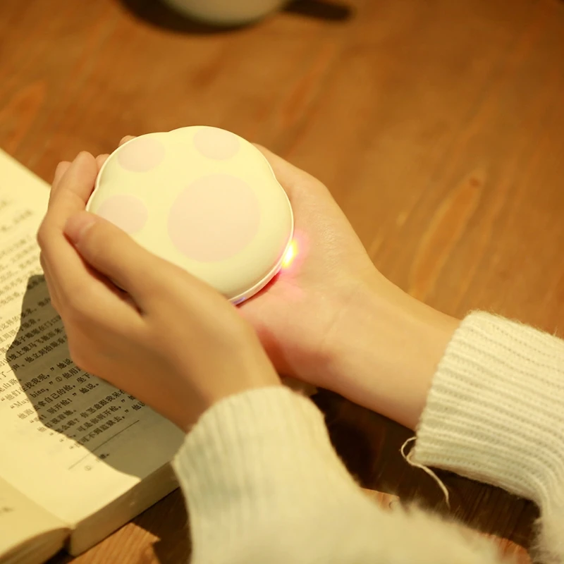 

Cute Mini Cat Claw Electric Hand Warmer 5000mAh USB Charging Power Portable Winter Warm Device Multipurpose Rechargeable 19QE
