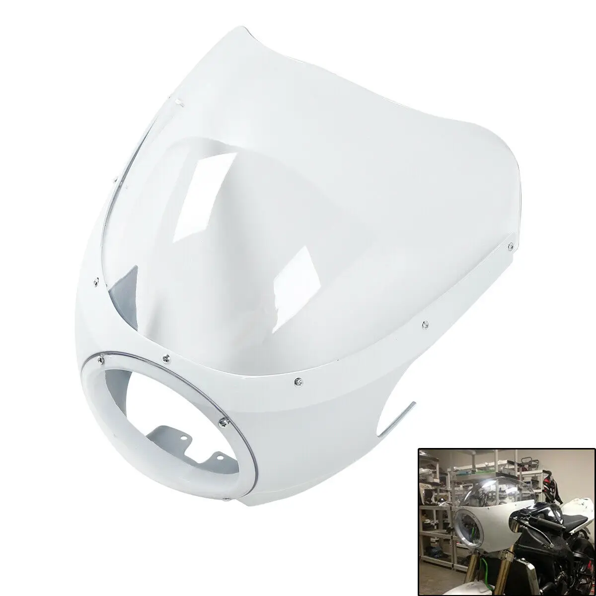 Мотоциклетная фара Cafe Racer 5 3/4 дюйма обтекатель ветровое стекло для Harley Sportster XL 883