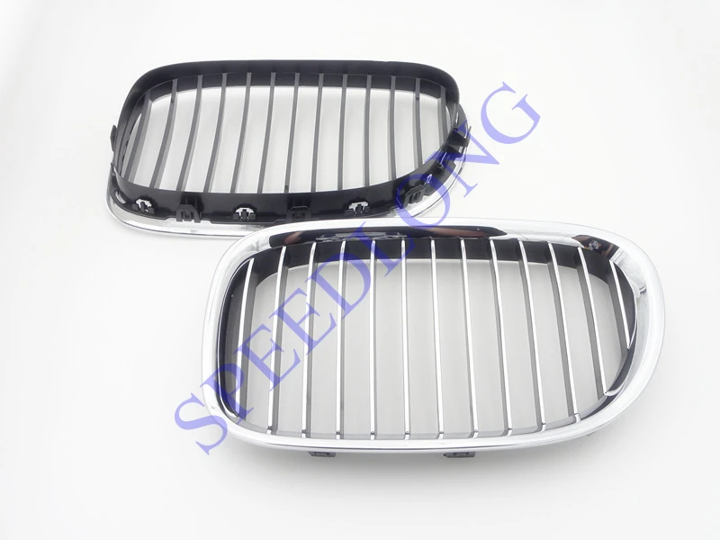 2 шт/пара RH и LH хромированные передние верхние решетки вставки для BMW 7 серии F01 F02