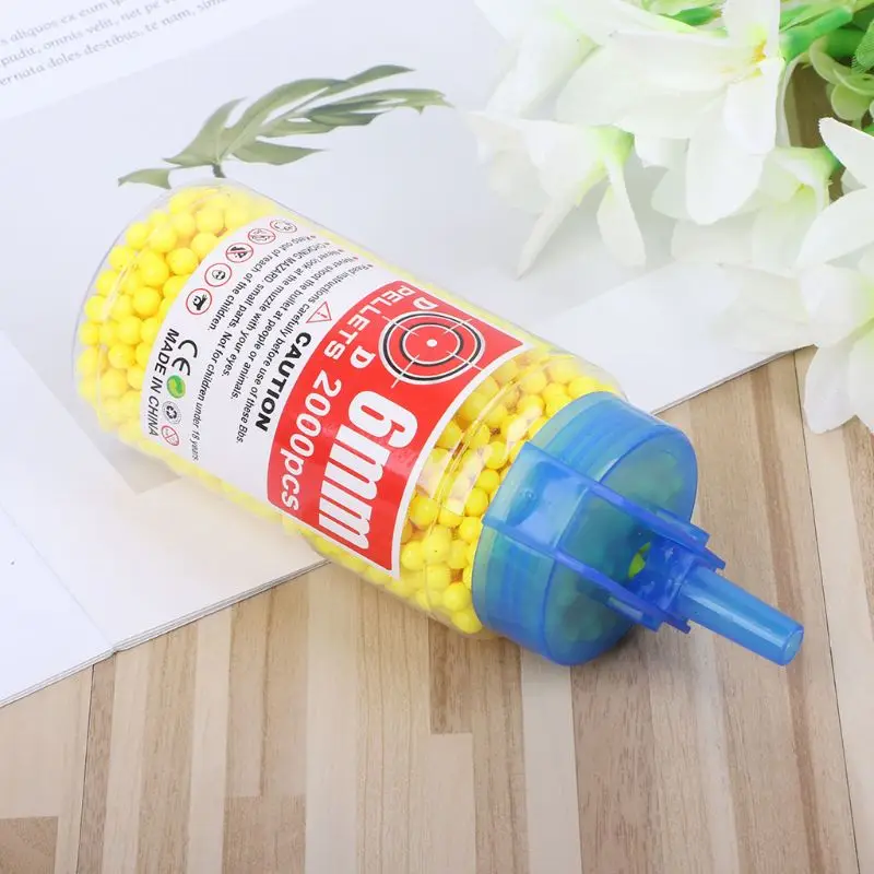 2000 шт. 6 мм Bb пейнтбол с коробкой игрушечный пистолет твердая пластиковая фигурка