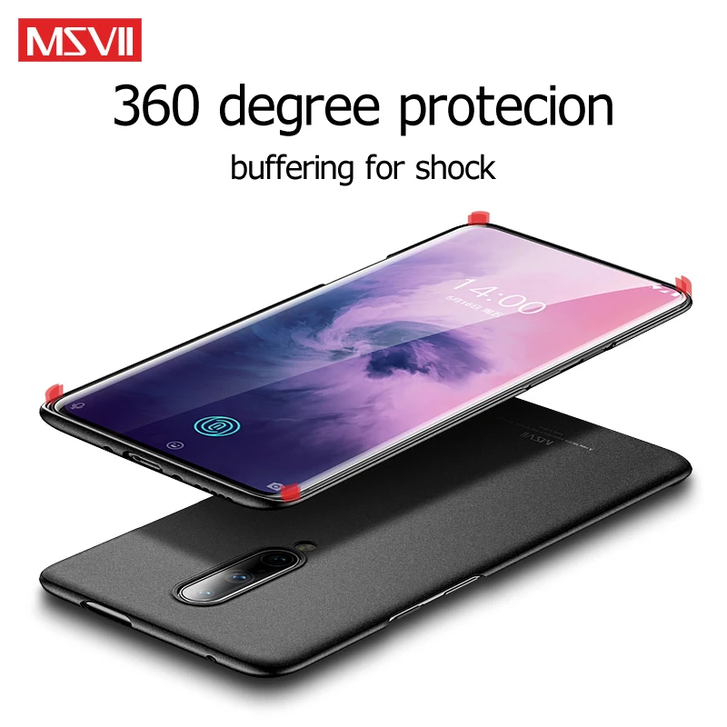Для OnePlus 7 Pro Чехол MSVII Жесткий ПК полная защита Матовый чехол Ультратонкий с матовой поверхностью чехол для OnePlus7 OnePlus 7 6 6T чехол