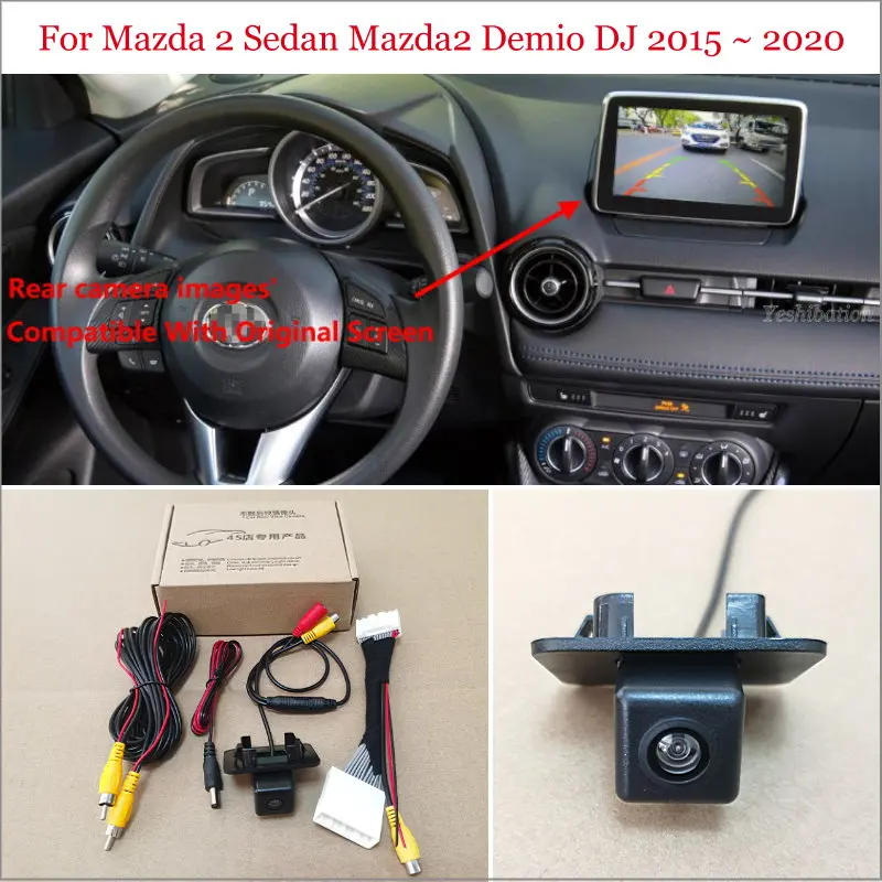 Автомобильная камера заднего вида 28Pin адаптер кабель для Mazda 2 Sedan Mazda2 Demio DJ 2015 ~ 2020