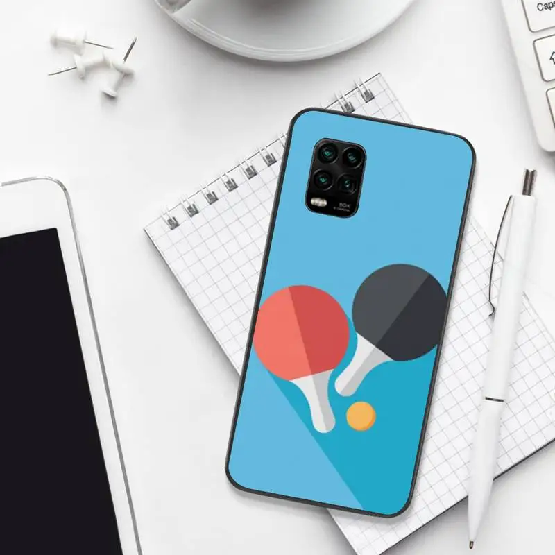 

LJHYDFCNB Ingpong Ball Table Tennis Soft Cover Phone Case For Xiaomi 8 9 Se 10 10pro Note 2 3 10 MIX2 S MAX2 3 F1 5X