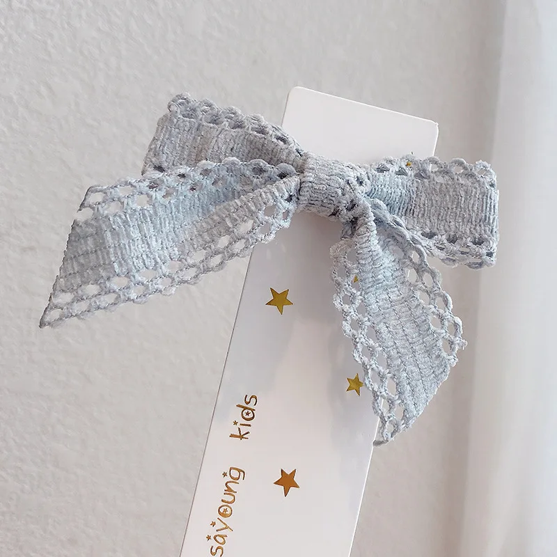 

Girl Hollow Big Bow Hairpin Wild Simple Style Hairpin Temperament Back Clip