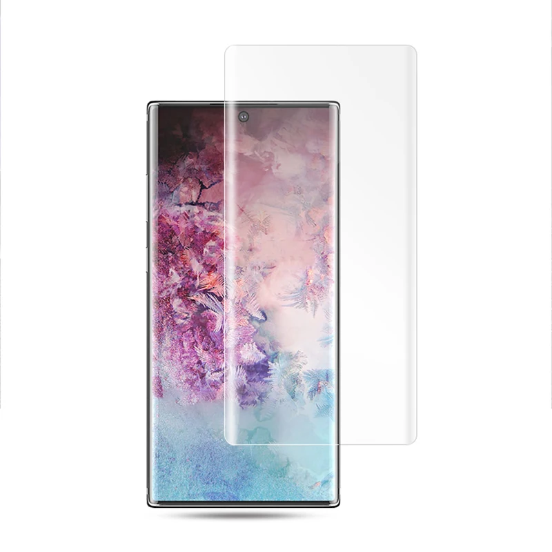 20D для Samsung S8 S9 S10 Plus Ультрафиолетовый стеклянный протектор экрана с