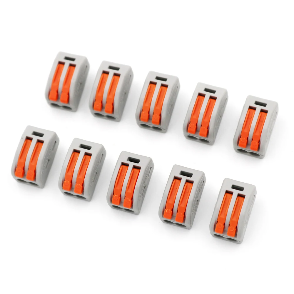 PT-212 10 шт. цепи 2 pole мини быстро компактный соединители проводов Универсальный