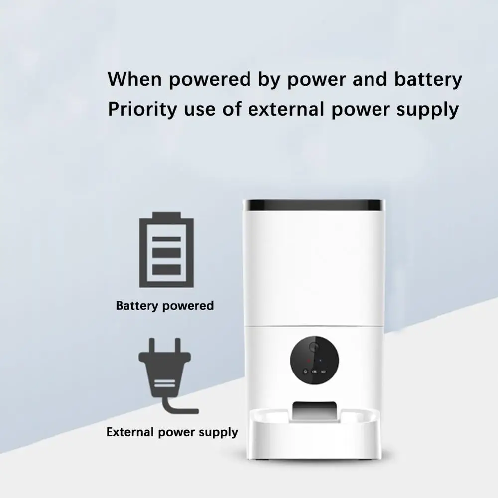 値段 4L/6L自動ペットフィーダーリモートコントロールアプリ音声レコーダー供給液晶画面食品ディスペンサーペット用品