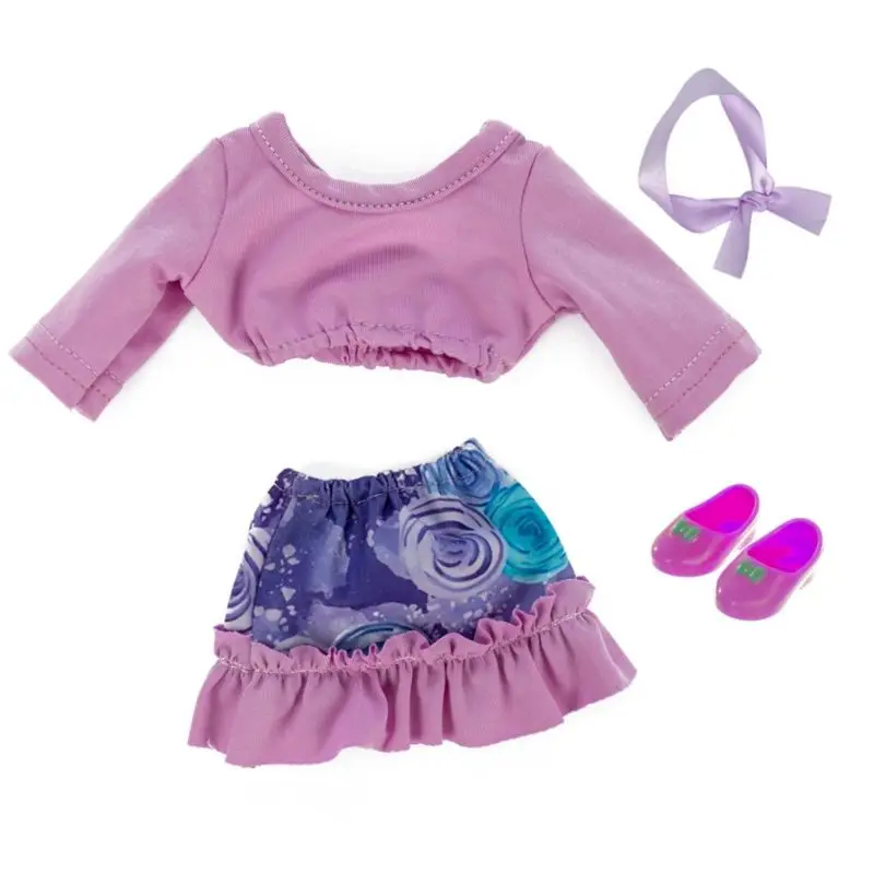 

Purple flower skirt fit American14.5" girl doll nancy doll Clothes baby gift