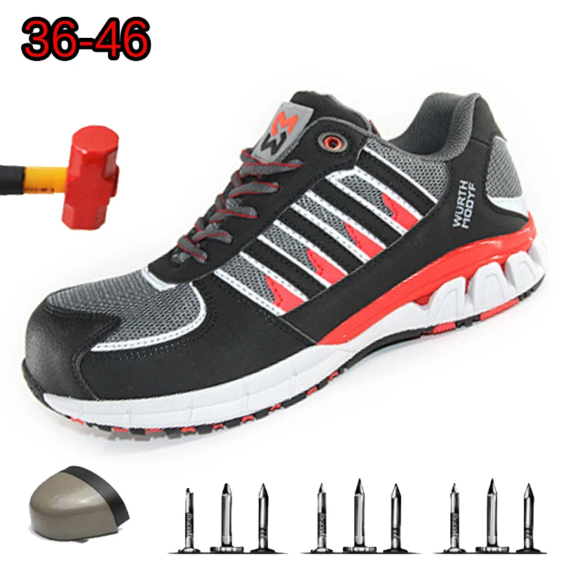 Защитная обувь со стальным носком устойчивая к проколу Безопасная рабочая
