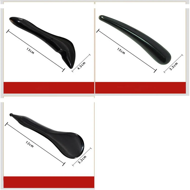 Массажный инструмент Gua Sha массажный из натурального рога буйвола |