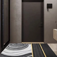 light luxury home door mat living room kitchen bath hallway entrance doormat pvc silk loop rubber anti slip carpet custom rugs