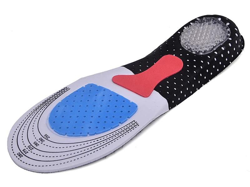 Мужские и женские стельки из силикагеля ортопедические с высокой поддержкой
