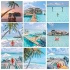 Алмазная живопись 5D сделай сам, вышивка крестиком, полностью квадратная, круглая, вышивка, красочная ручная работа, домашний декор для стен