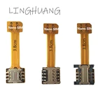 Удлинитель LINGHUANG для SIM-карт Micro SD, гибридный, двойная Sim-карта Nano Sim, адаптер для Xiaomi, картридер, микро sd карты, sd карта, сим карта, кардридер, sim card, сим карта безлимит, слот для сим карты