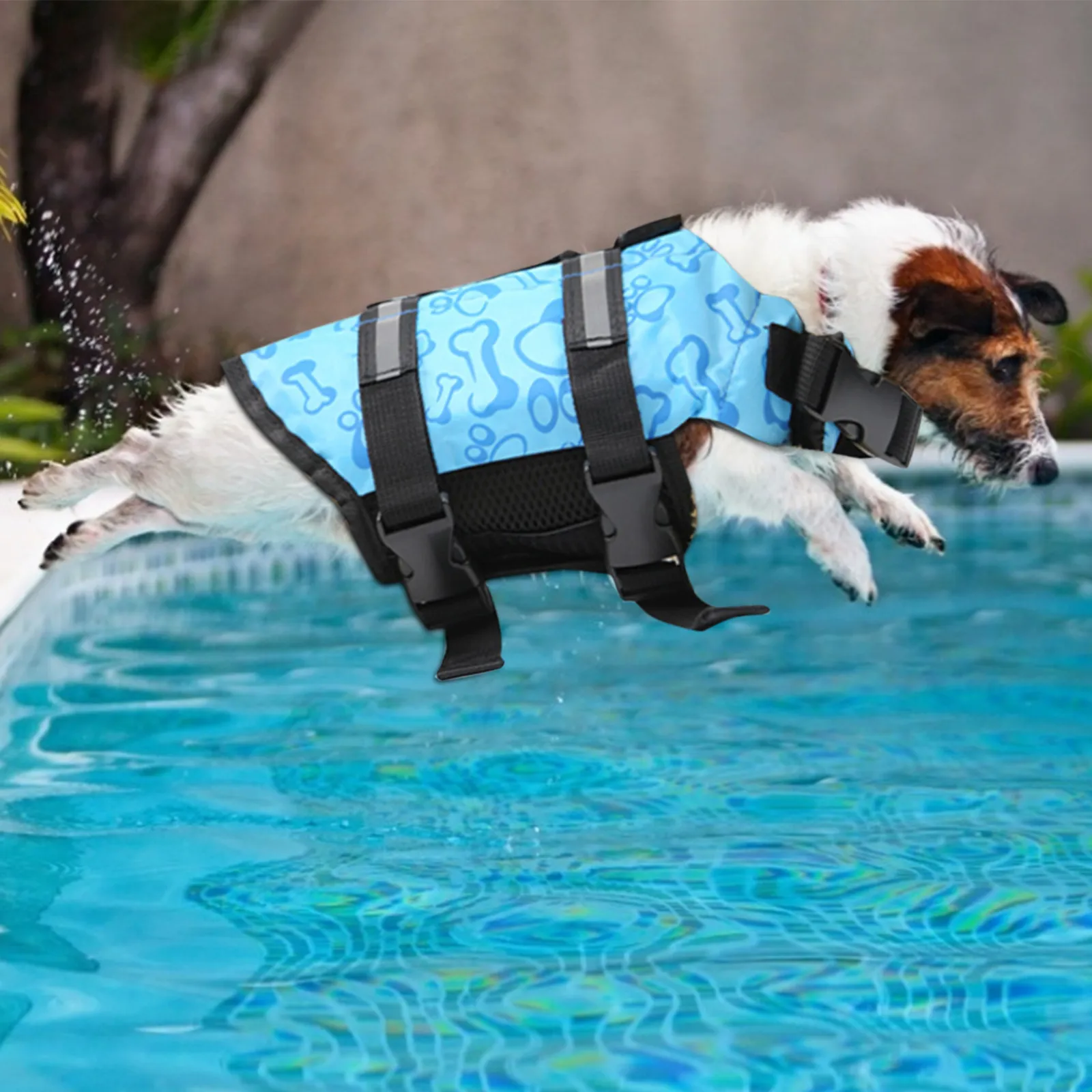 Водонепроницаемая одежда для собак модная и прочная водонепроницаемая синего