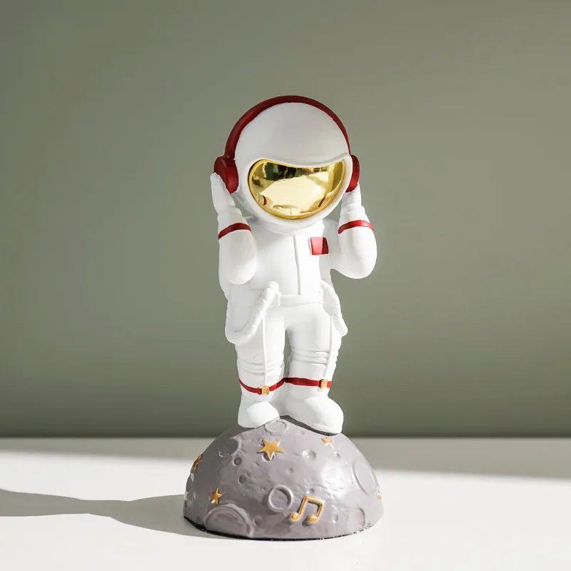 

Cute Astronauta Figurine Creative Musical Instrument Astronaut Ornaments Home Office Desktop Wine Cabinet Decor Creative Gifts