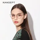 Женские очки с кошачьими ушками kanseven, круглые очки в ретро-стиле из ацетата, для студентов колледжа, по рецепту, модные очки для близорукости